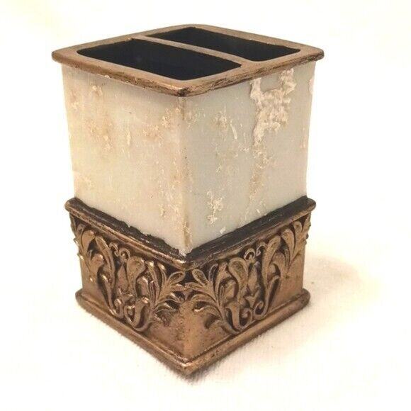NEW Toothbrush Holder Old World ITALIAN Baroque OR PENCIL HOLDER Multipurpose - Picture 1 of 8